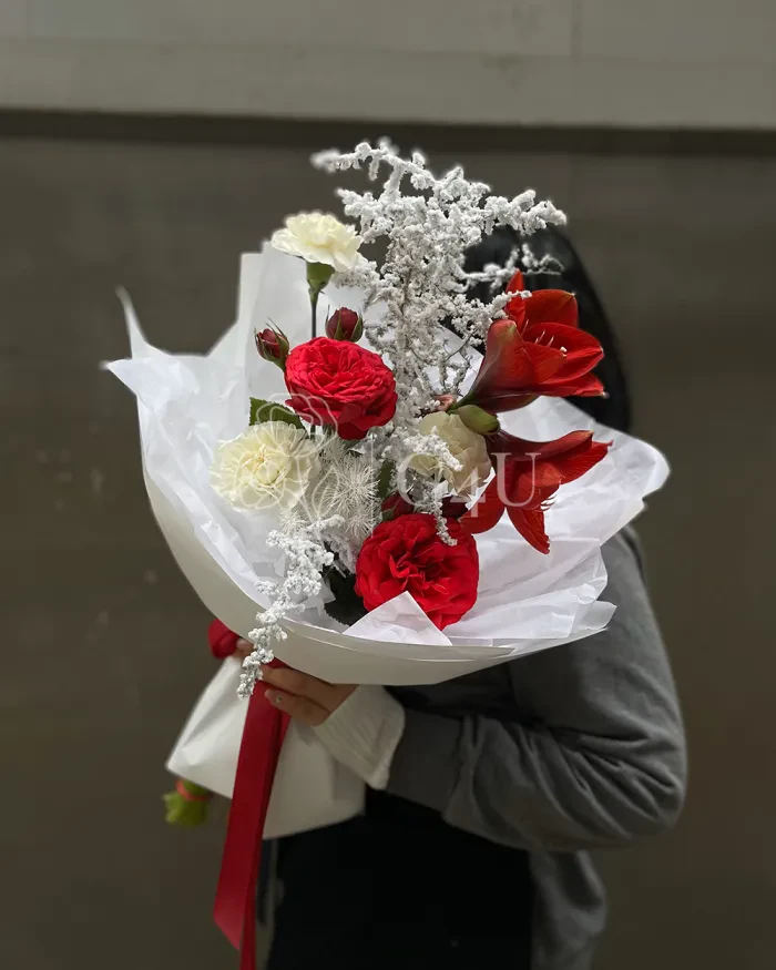 Заказать Зимний букет "Снежный вальс" в Алматы