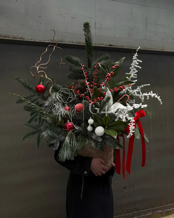 Заказать Новогодняя композиция "Снежный вихрь" в Алматы