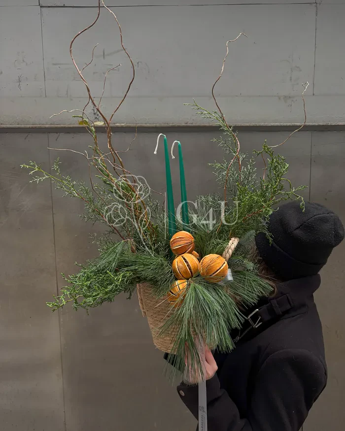 Заказать Новогодняя композиция "Магия зимы" в Алматы