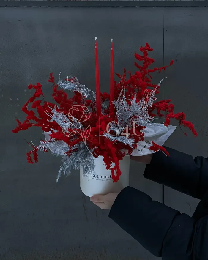 Заказать Новогодняя композиция "Морозное солнце" в Алматы