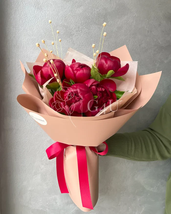 Заказать Букет "Айнур" из пионов в Алматы